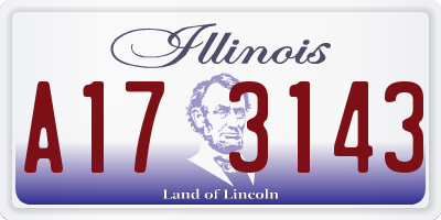 IL license plate A173143