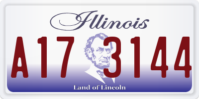 IL license plate A173144