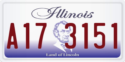 IL license plate A173151