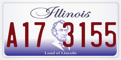 IL license plate A173155