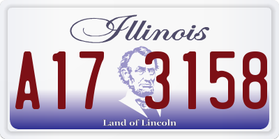 IL license plate A173158