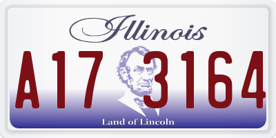 IL license plate A173164