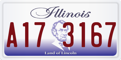 IL license plate A173167