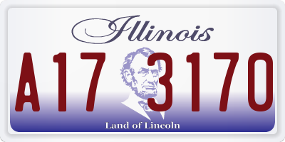 IL license plate A173170