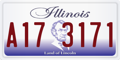 IL license plate A173171