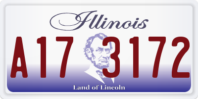 IL license plate A173172