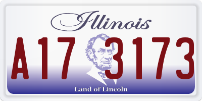 IL license plate A173173