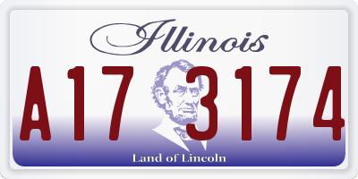 IL license plate A173174
