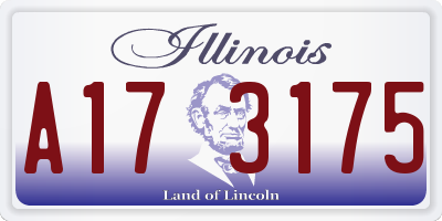 IL license plate A173175