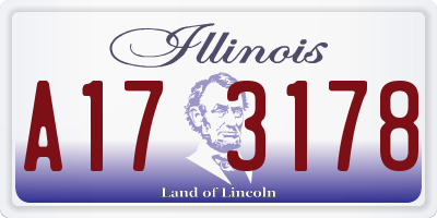 IL license plate A173178