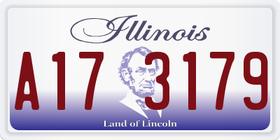 IL license plate A173179