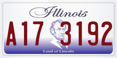 IL license plate A173192