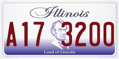IL license plate A173200