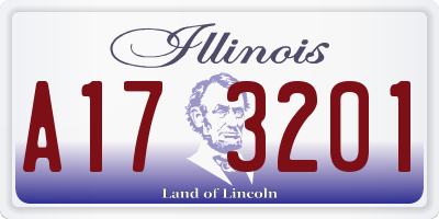 IL license plate A173201