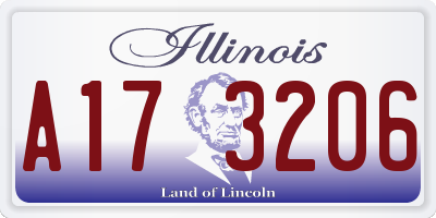 IL license plate A173206