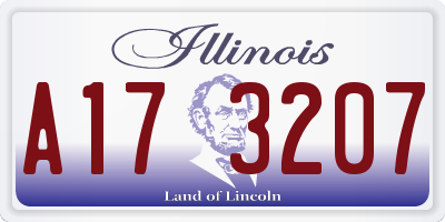 IL license plate A173207