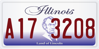 IL license plate A173208