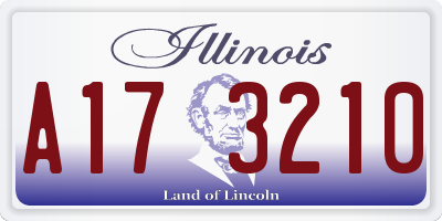 IL license plate A173210