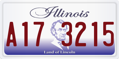 IL license plate A173215