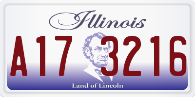 IL license plate A173216