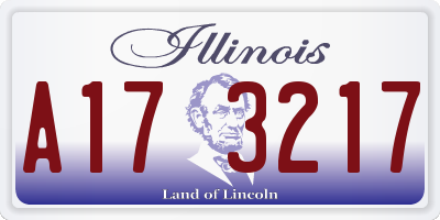 IL license plate A173217