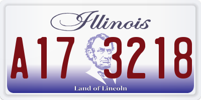 IL license plate A173218