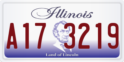 IL license plate A173219