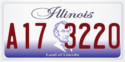 IL license plate A173220