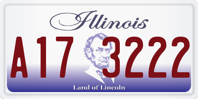IL license plate A173222