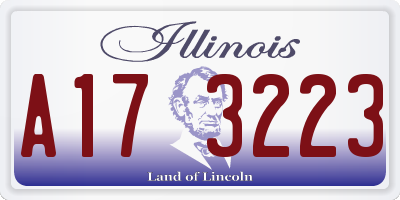 IL license plate A173223