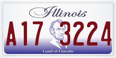 IL license plate A173224