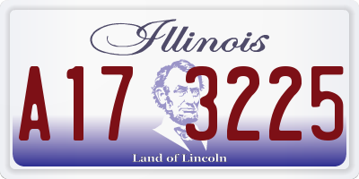 IL license plate A173225