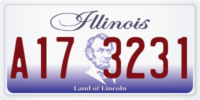 IL license plate A173231