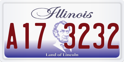 IL license plate A173232