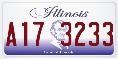 IL license plate A173233