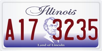 IL license plate A173235
