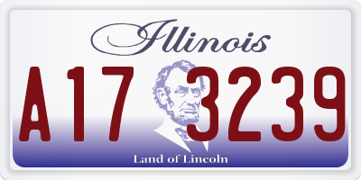 IL license plate A173239
