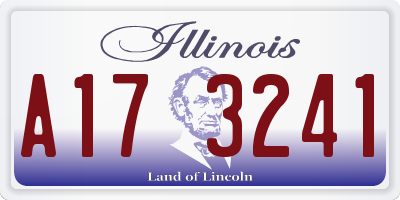 IL license plate A173241