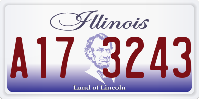 IL license plate A173243