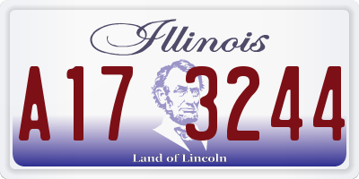 IL license plate A173244