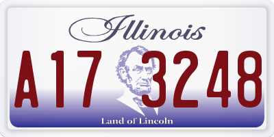 IL license plate A173248