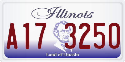 IL license plate A173250