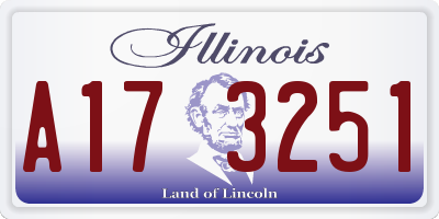 IL license plate A173251