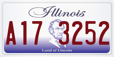IL license plate A173252
