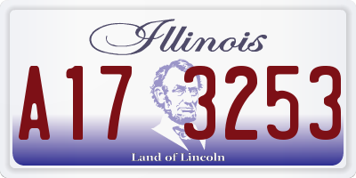 IL license plate A173253