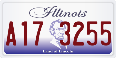 IL license plate A173255