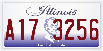 IL license plate A173256