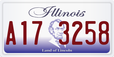 IL license plate A173258