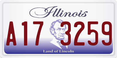 IL license plate A173259
