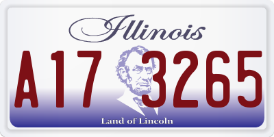 IL license plate A173265
